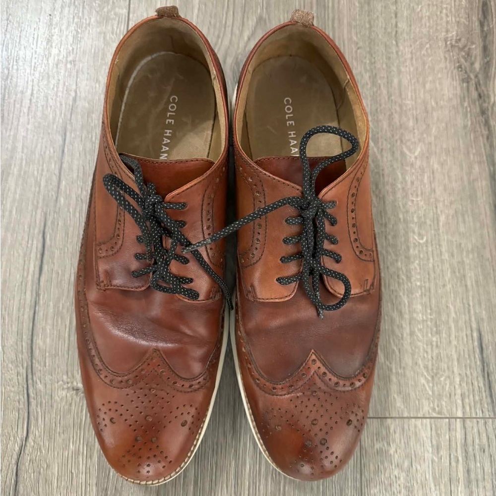 Cole Haan Men's Chestnut Wingtip Brogue Oxfords
